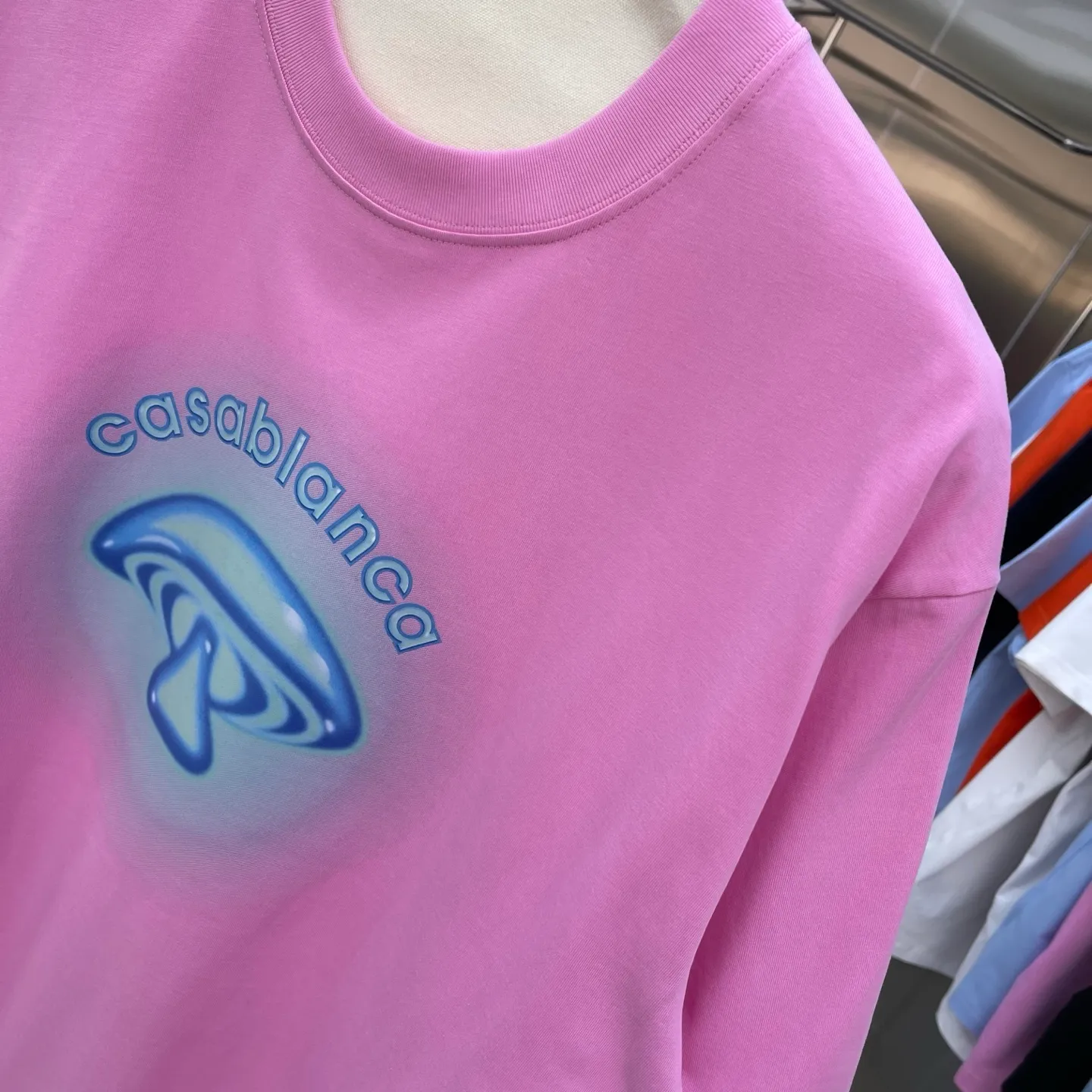 New Arrival Casablanca Classic Series T ～ ， ， 。 ， Classic ， In Stock ！ ：White Black Light Green Blue （5 ） Size：S M L XL XXL